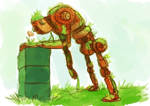 Робот растение