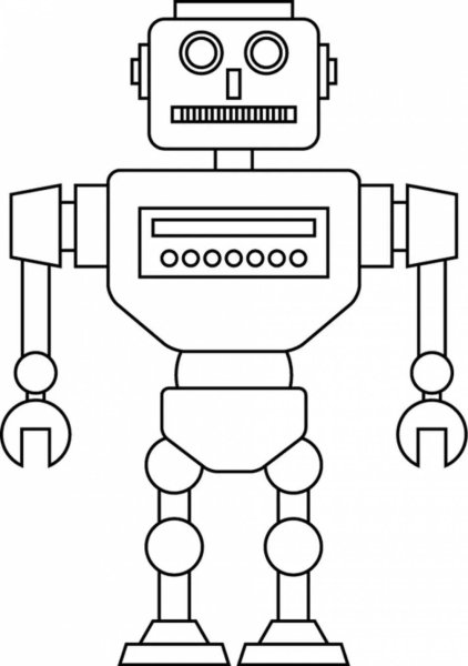 Раскраски. Роботы