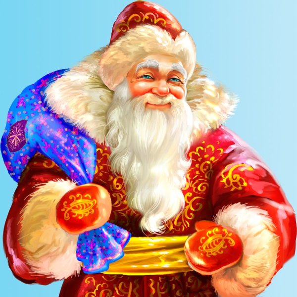 Портрет русского Деда Мороза