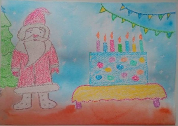 Рисунок подарок деду Морозу на день рождения