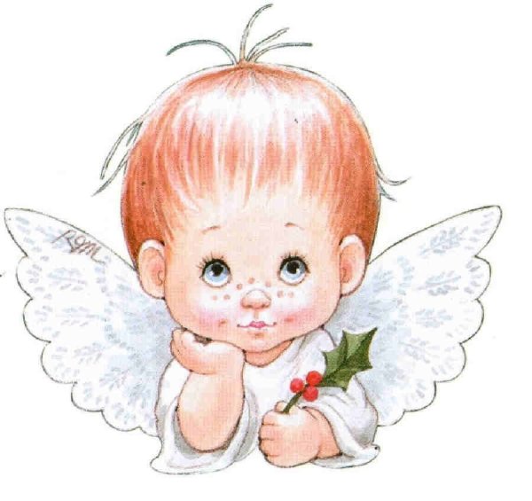Рисунки с ангелом с ребенком