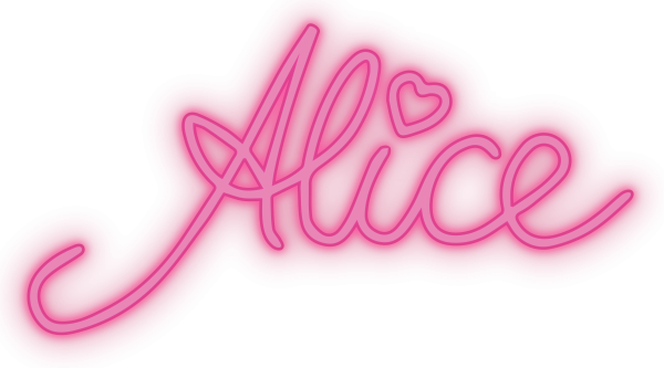 Алиса надпись