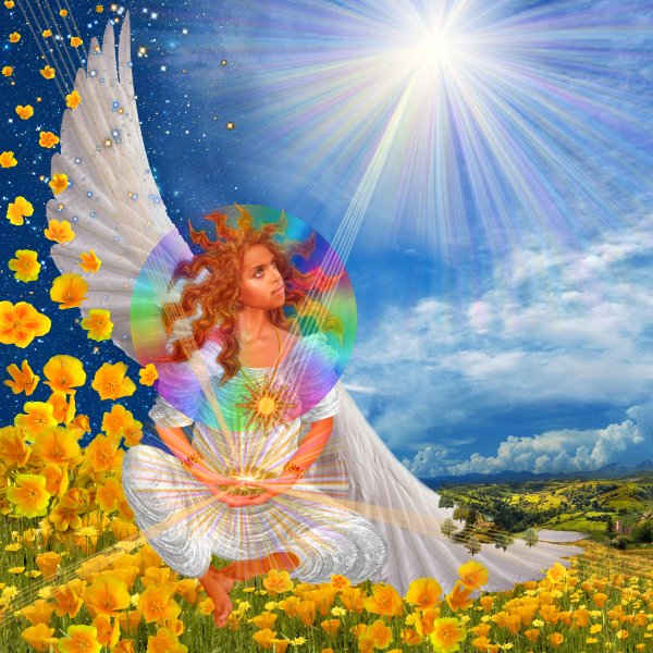 Ангел с солнечными крыльями