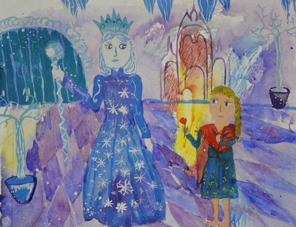Детский портрет снежной королевы