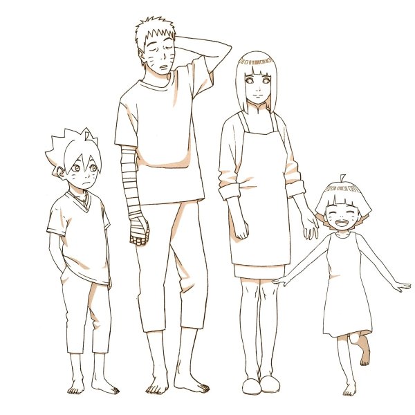 Наруто Хината Боруто и Химавари семья