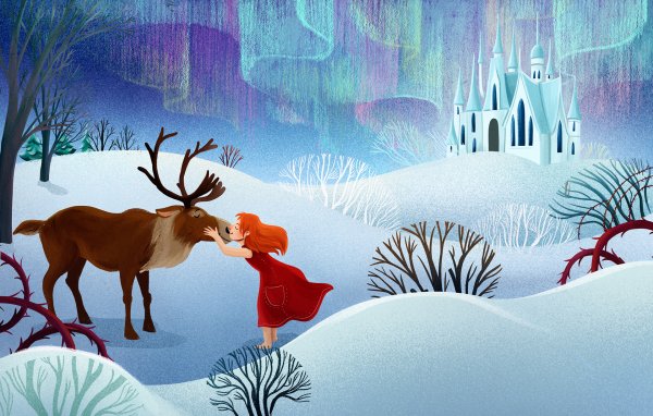 Герда иллюстрации к снежной Королеве
