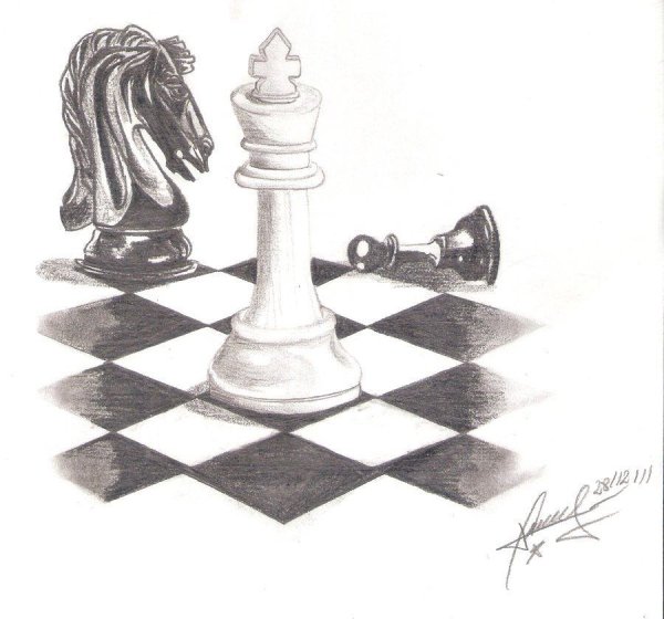 Шахматы для срисовки