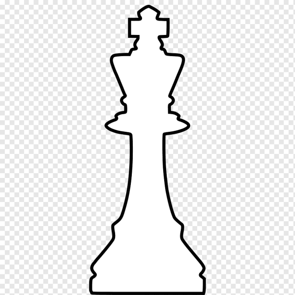 Шахматная фигура Король контур