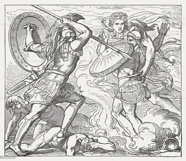 Поединок Ахиллеса и Гектора Илиада