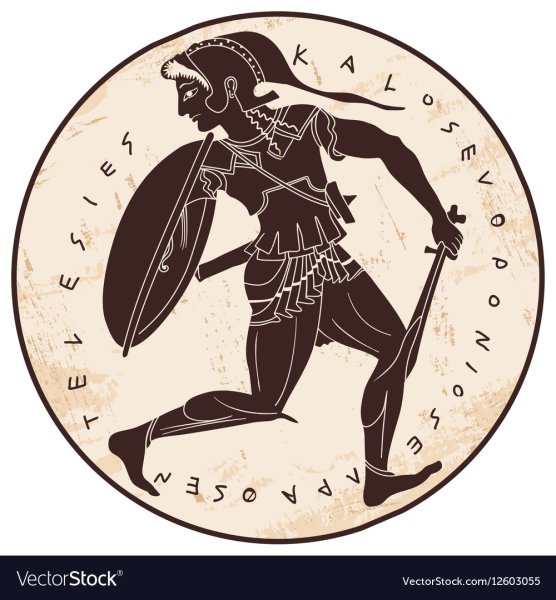 Рисунок атлета в греческом стиле