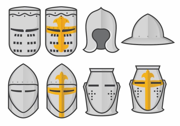 Рисунки щита рыцаря средневековья