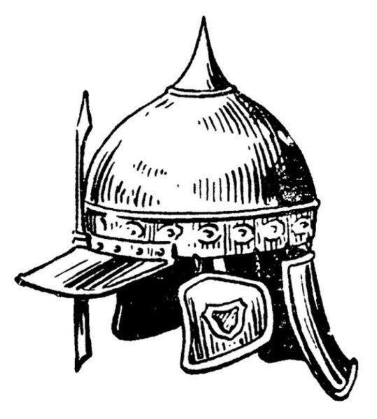 Богатырский шлем сбоку