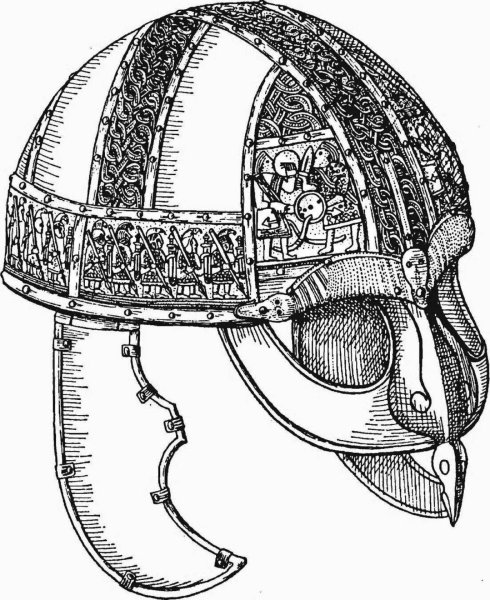 Вендельский шлем викинга