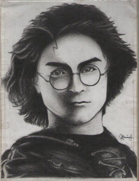Нарисованный шрам Гарри Поттера