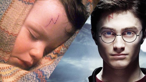 Гарри Поттер шрам на лбу
