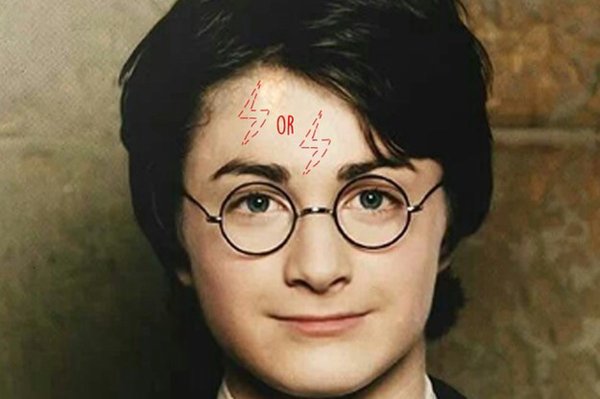Гарри Поттер шрам на лбу