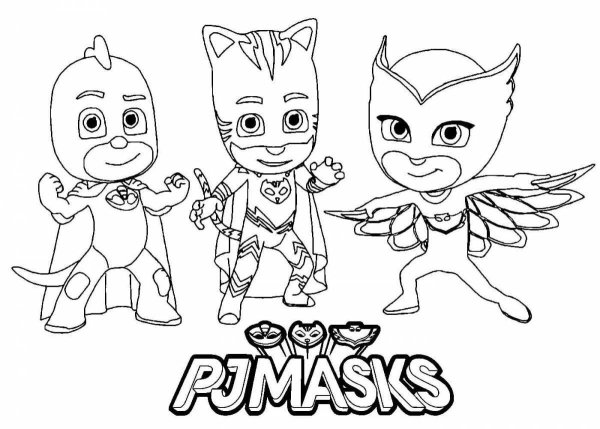 PJ Masks раскраски