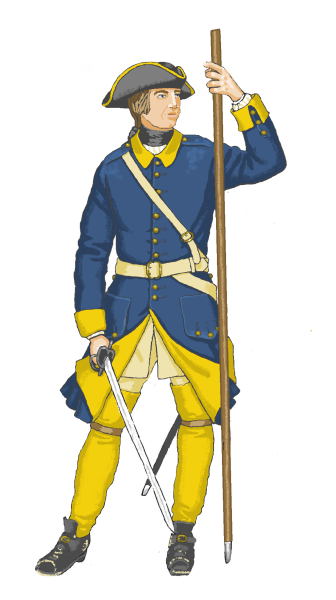 Униформа шведской армии XVIII века