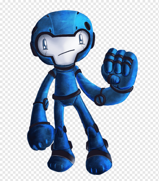 Синий робот