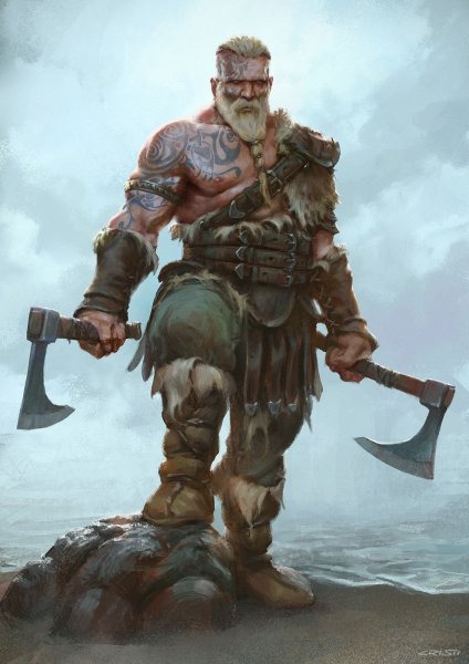Рисунки скандинавский воин