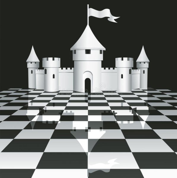 Замок из шахматных фигур