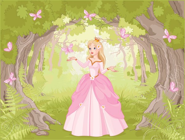 Принцесса в сказочном лесу