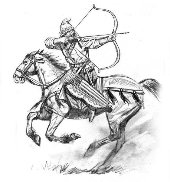 Половецкий конный воин лучник