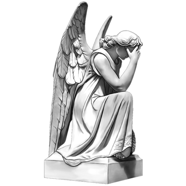 Скорбящий ангел скульптура