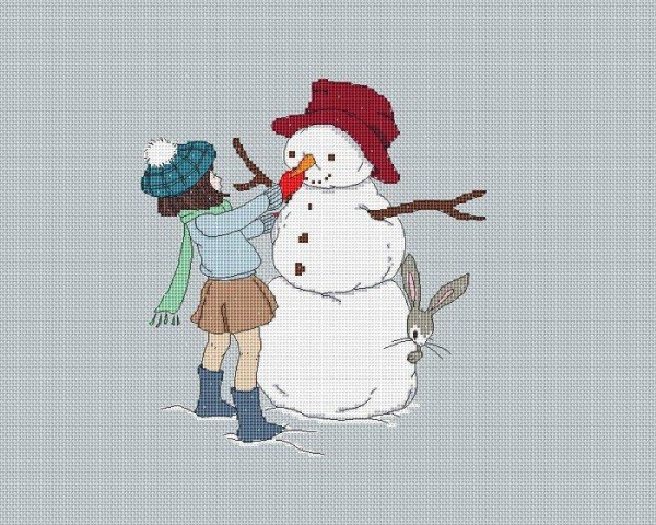 Снеговик девочка