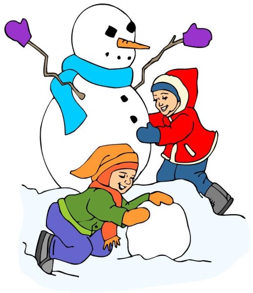 Иллюстрация снеговика для детей дошкольного возраста