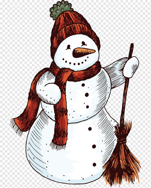 Снеговик рисунок для детей