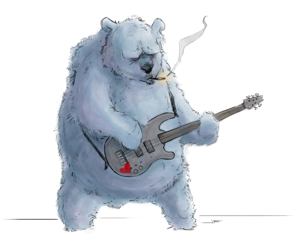Медведь гитарист