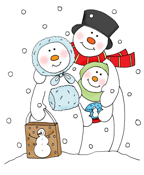 Семейство снеговиков