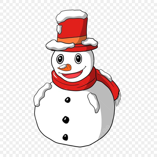 Снеговичок с шарфиком