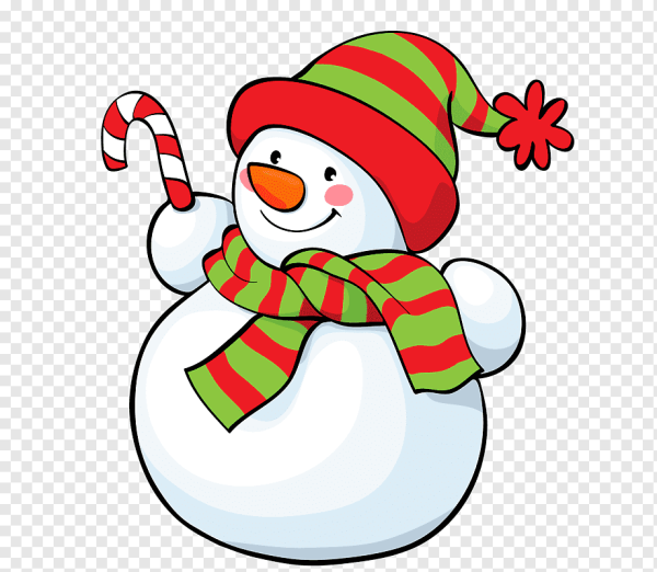 Рисунки снеговик с шарфом