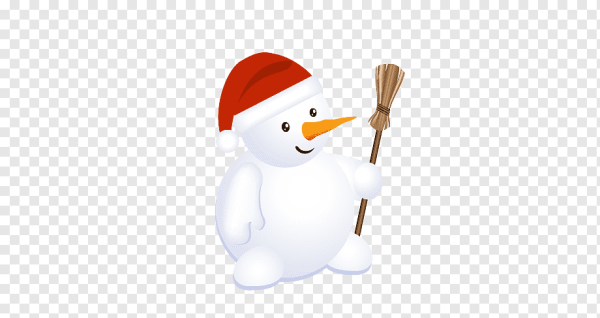 Рисунки снеговик с веником