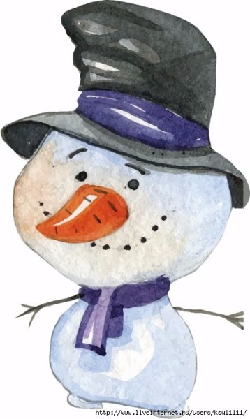 Портрет снеговика