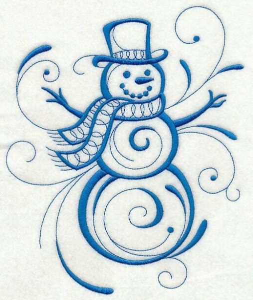 Снеговик с орнаментом