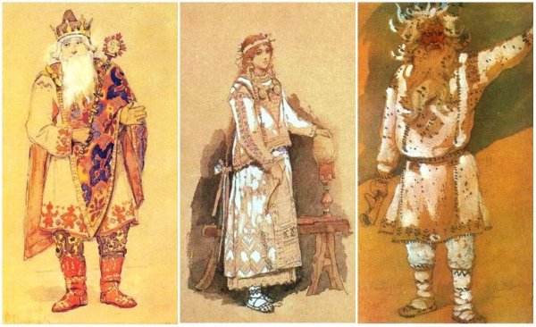Виктор Васнецов декорации и костюмы к Снегурочке