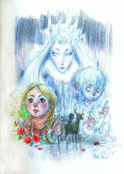 Снежная Королева Герда иллюстрации