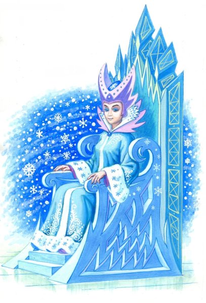 Снежная Королева на троне сказка