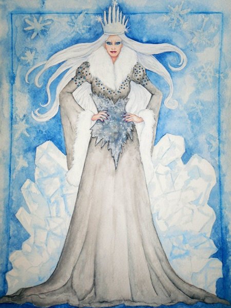 Платье снежной королевы рисунок