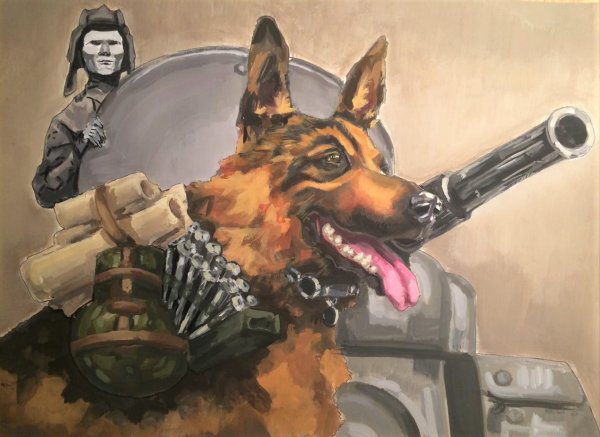 Портрет боевой собаки