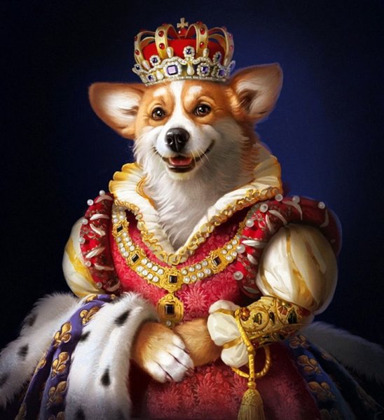 Рисунки собака король