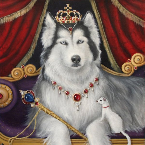 Собаки в королевских нарядах