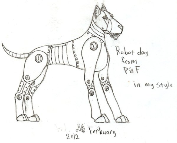 Схема робота собаки