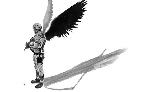 Солдат с крыльями