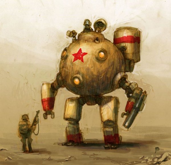 Рисунки советские роботы