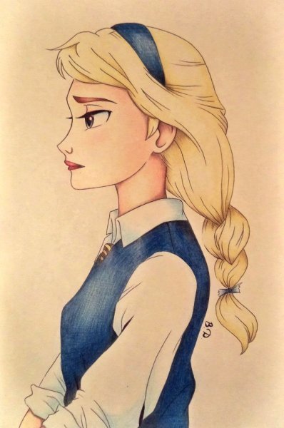 Рисунки для срисовки принцессы