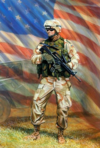 Солдат США арт